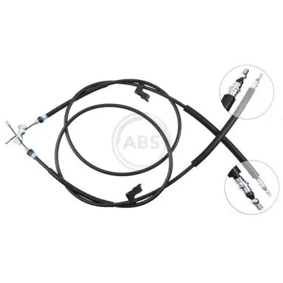 Cable de accionamiento, freno de estacionamiento A.B.S. K19076 De Moda